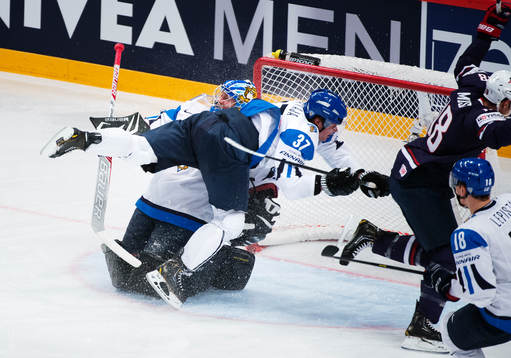 Finlands målvakt Antti Raanta och Juha-Pekka, Haataja