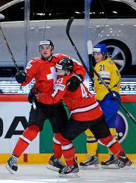 Schweizs Roman Josi, Morris Trachsler jublar