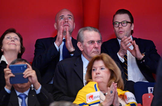 Statsminister Fredrik Reinfeldt och Prins Daniel på