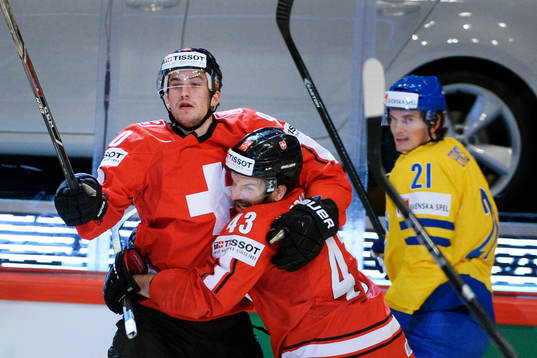 Schweizs Roman Josi, Morris Trachsler jublar