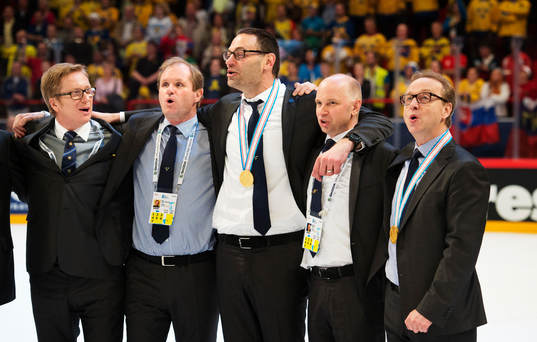 Sveriges Tommy Boustedt, Pär Pettersson, Peter Popovic,