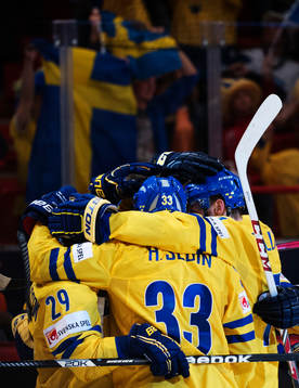 Jubel bland svenska spelare