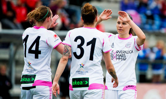 Manon Melis, Ramona Bachmann, Anja Mittag, LdB FC Malmö,