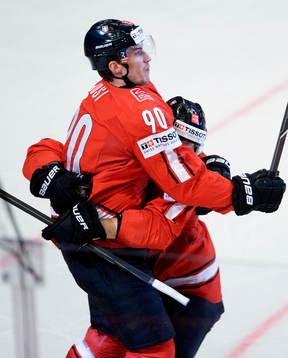 Roman Josi, Morris Trachsler, Schweiz, jublar