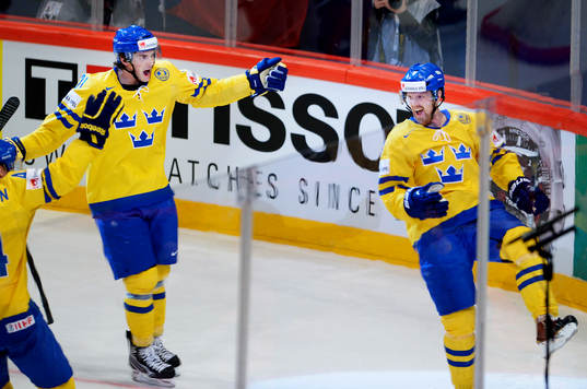 Henrik Sedin, Sverige, jublar