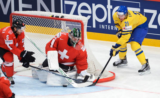 Martin Gerber, målvakt, Schweiz, Loui Eriksson, Sverige