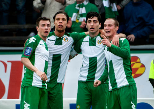 Hammarby-spelarna inväntar domarens beslut