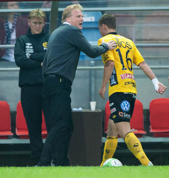 Jörgen Lennartsson, tränare, Elfsborg, byter ut Viktor