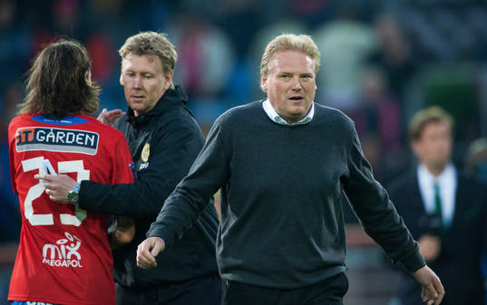 Jörgen Lennartsson och Peter Wettergren, tränare, Elfsborg
