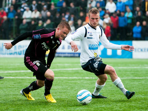 Sam Larsson, IFK Göteborg, och Alexander Faltsetas, Gefle