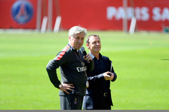 Carlo ANCELOTTI - 22.05.2013 - Entrainement du Paris Saint