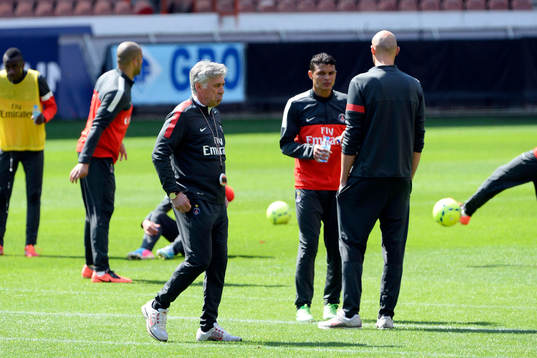 Carlo ANCELOTTI - 22.05.2013 - Entrainement du Paris Saint
