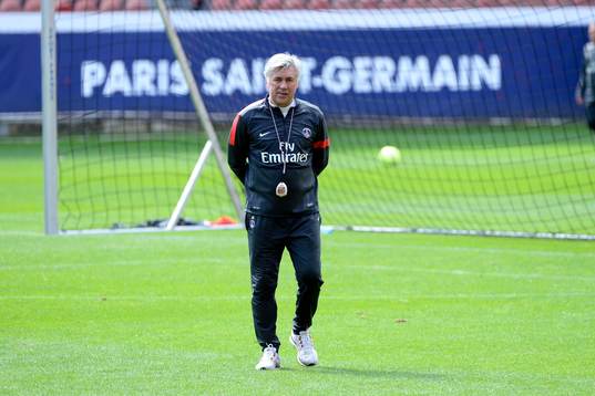 Carlo ANCELOTTI - 22.05.2013 - Entrainement du Paris Saint