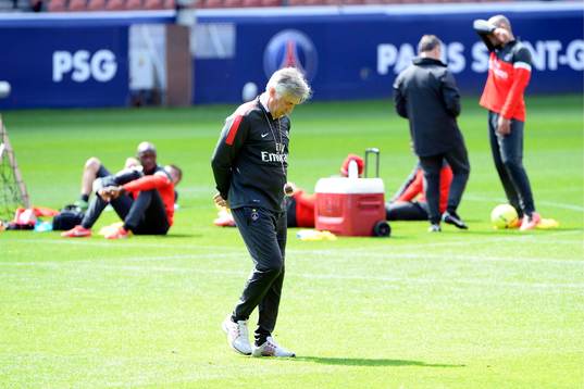 Carlo ANCELOTTI - 22.05.2013 - Entrainement du Paris Saint