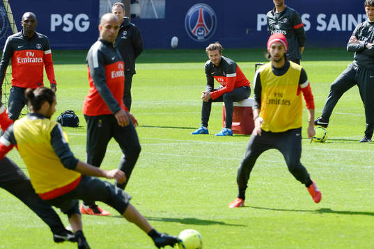 David BECKHAM - 22.05.2013 - Entrainement du Paris Saint