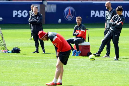 David BECKHAM - 22.05.2013 - Entrainement du Paris Saint