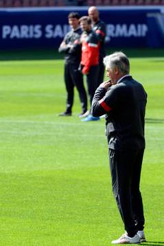 Carlo ANCELOTTI - 22.05.2013 - Entrainement du Paris Saint
