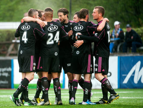 IFK Göteborg-spelarna jublar