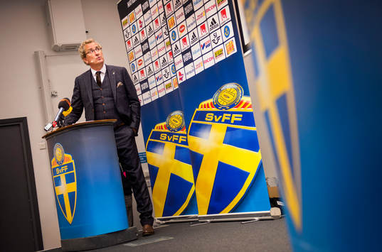 Presskonferens med Erik Hamrén, förbundskapten som