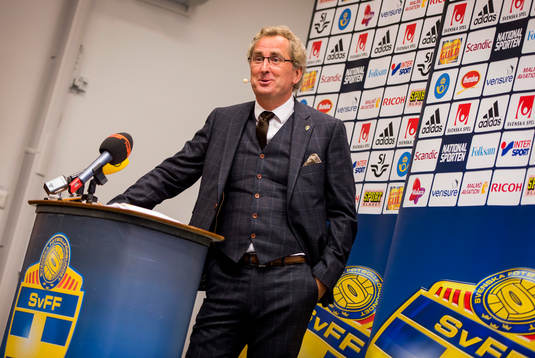 Presskonferens med Erik Hamrén, förbundskapten som