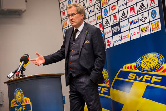 Presskonferens med Erik Hamrén, förbundskapten som