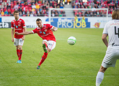 Melker Hallberg, Kalmar FF, gör 2-0