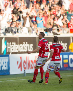 Melker Hallberg, Kalmar FF, Mats Solheim, Kalmar FF