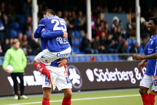 Mål 3-0 Åtvidaberg Imad Zatara i famnen på Åtvidaberg