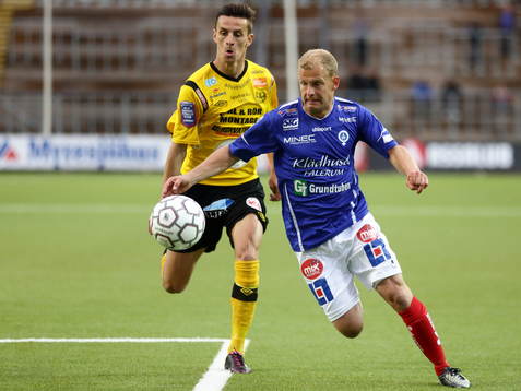 Åtvidaberg Kristian Bergström och Mjällby Haris Radetinac