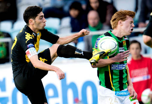 Nahir Besara, Hammarby. Hampus Andersson, Gais