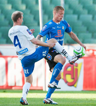 Gudjon Baldvinsson, Halmstad, och Andreas Johansson,