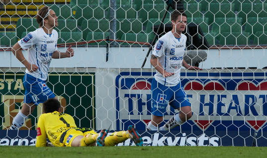 1-0 Gunnar Heidar Thorvaldsson, Norrköping, som inte vill