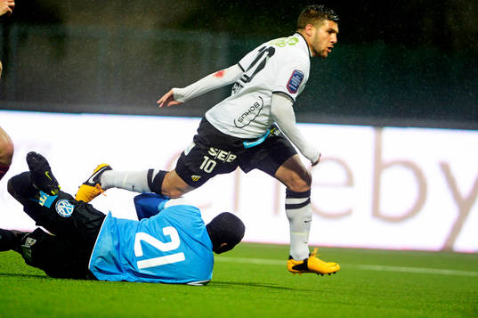 Moestafa El Kabir, Häcken, sparkar in 0-2