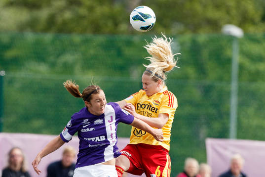 Elin Sandgren, Jitex och Lisa Dahlkvist, Tyresö i nickduell