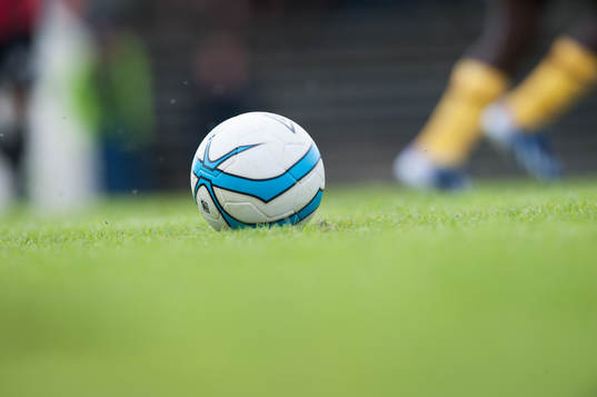Fotboll, gräs, gräsmatta