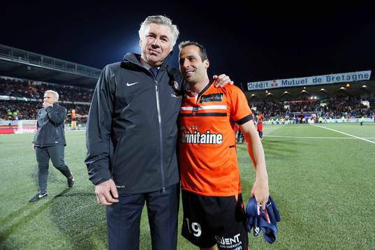 Carlo ANCELOTTI / Ludovic GIULY (dernier match) -
