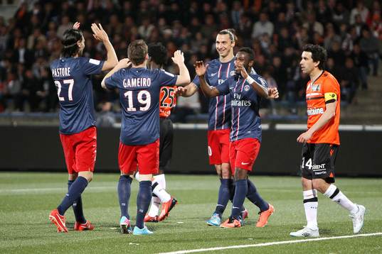 Joie PSG - Kevin GAMEIRO - 26.05.2013 - Lorient / Paris