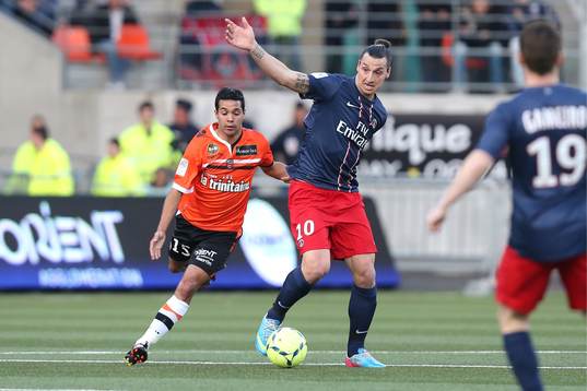 Zlatan IBRAHIMOVIC / Fabien ROBERT - 26.05.2013 - Lorient /