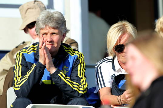 Landslaget med Pia Sundhage