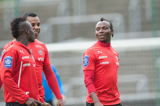 David Accam och Alvaro Santos och May Mahlangu, Helsingborg