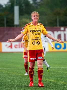Kirsten van de Ven, Tyresö FF, ser besviken ut
