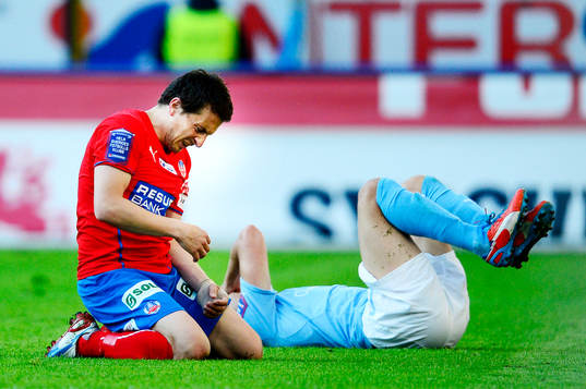 Ardian Gashi, Helsingborg och Simon Thern, Malmö FF