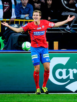 Emil Krafth, Helsingborg, gestikulerar