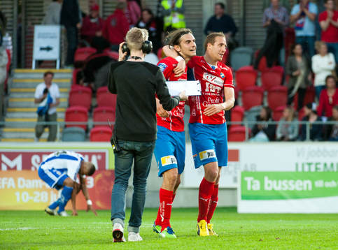 Vlado Zlojutro och Kenny Pavey, Öster, jubel, Göteborgs