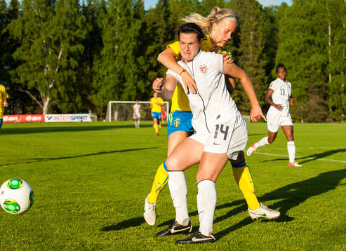 Amanda Persson, Sverige och Katie Naughton, USA