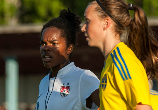 Kayla Mills, USA och Jessica Thorin, Sverige