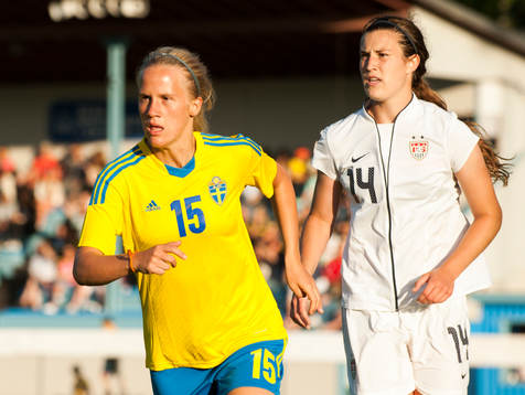 Amanda Persson, Sverige och Katie Naughton, USA