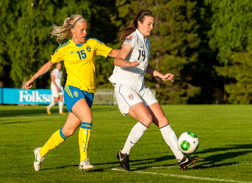 Amanda Persson, Sverige och Katie Naughton, USA