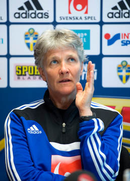 Pia Sundhage, förbundskapten Sverige