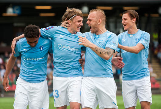 Ricardinho, Emil Forsberg, Magnus Eriksson, och Simon